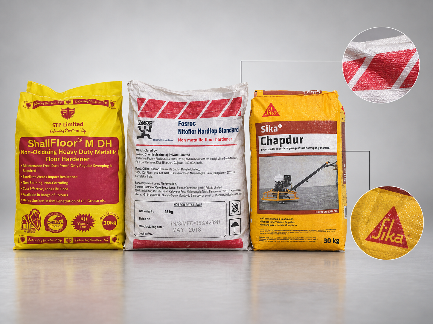 Non-metallic and metallic dry-shake floor hardeners supplied by Anton Traders